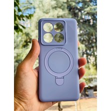 Anka Cep Cep Telefonu Aksesuarları Xiaomi Mi 14T Pro Kılıf Regal Mgsafe Içi Kadife Soft Standlı Silikon Kapak