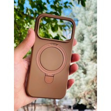 Anka Cep Cep Telefonu Aksesuarları Apple iPhone 17 Pro Kılıf Regal Mgsafe Içi Kadife Soft Standlı Silikon Kapak