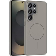 Anka Cep Cep Telefonu Aksesuarları Samsung Galaxy S25 Ultra Kılıf Magsafe Şarj Özellikli Ruby Silikon Kapak