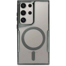 Anka Cep Cep Telefonu Aksesuarları Samsung Galaxy S23 Ultra Kılıf Boyi Magsafe Silikon Kapak + Ekran Koruma + Kablo Koruma