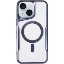 Anka Cep Cep Telefonu Aksesuarları Apple Iphone 15 Plus Kılıf Boyi Magsafe Silikon Kapak + Ekran Koruma + Kablo Koruma