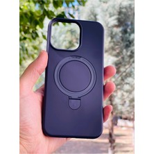 Anka Cep Cep Telefonu Aksesuarları Apple iPhone 16 Pro Max Kılıf Regal Mgsafe Içi Kadife Soft Standlı Silikon Kapak