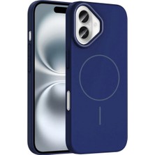 Anka Cep Cep Telefonu Aksesuarları Apple iPhone 16 Plus Kılıf Magsafe Şarj Özellikli Ruby Silikon Kapak