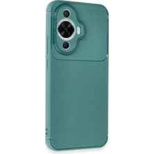 Anka Cep Cep Telefonu Aksesuarları Huawei Nova 12S Kılıf Auto Focus Karbon Desenli Silikon Kapak