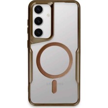 Anka Cep Cep Telefonu Aksesuarları Samsung Galaxy S24 Kılıf Boyi Magsafe Silikon Kapak + Ekran Koruma + Kablo Koruma