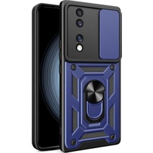 Anka Cep Cep Telefonu Aksesuarları Honor 70 Kılıf Magnetik Standlı Kamera Korumalı Sürgülü Vega Kapak
