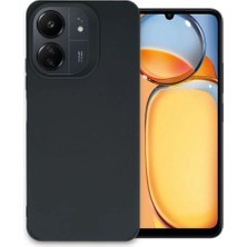 Anka Cep Cep Telefonu Aksesuarları Xiaomi Redmi 13C Kılıf Petro Soft Pürüzsüz Yüzek Silikon Kapak + Ekran Koruma + Kablo Koruyucu