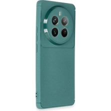 Anka Cep Cep Telefonu Aksesuarları Realme 12 Pro Kılıf Auto Focus Karbon Desenli Silikon Kapak + Ekran Koruma + Kablo Koruyucu