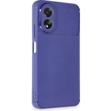 Anka Cep Cep Telefonu Aksesuarları Oppo A38 Kılıf Auto Focus Karbon Desenli Silikon Kapak