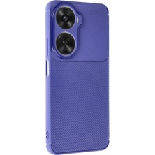Anka Cep Cep Telefonu Aksesuarları Huawei Nova 12 Se Kılıf Auto Focus Karbon Desenli Silikon Kapak + Ekran Koruma + Kablo Koruyucu