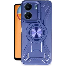 Anka Cep Cep Telefonu Aksesuarları Xiaomi Redmi 13C Uyumlu Kılıf Lincoln Kamera Korumalı Silikon Kapak + Ekran Koruma + Kablo Koruyucu