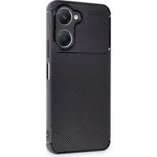 Anka Cep Cep Telefonu Aksesuarları Vivo Y18 Kılıf Auto Focus Karbon Desenli Silikon Kapak