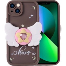 Anka Cep Cep Telefonu Aksesuarları Apple iPhone 13 Kılıf Kamera Korumalı Figür Tasarımlı Kapya Silikon Kapak