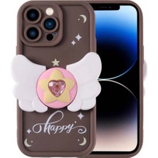 Anka Cep Cep Telefonu Aksesuarları Apple iPhone 15 Pro Kılıf Kamera Korumalı Figür Tasarımlı Kapya Silikon Kapak