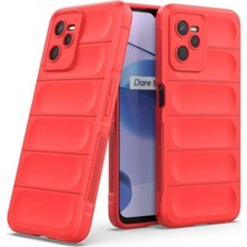 Anka Cep Cep Telefonu Aksesuarları Realme C35 Uyumlu Kılıf Kamera Korumalı Içi Kadife Yumuşak Silikon Kapak + Ekran Koruma