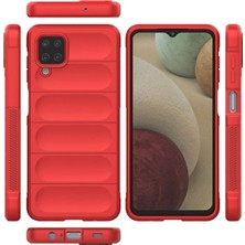 Anka Cep Cep Telefonu Aksesuarları Samsung Galaxy A12 Uyumlu Kılıf Kamera Korumalı Içi Kadife Yumuşak Silikon Kapak + Ekran Koruma