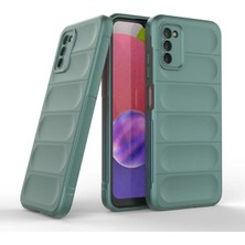 Anka Cep Cep Telefonu Aksesuarları Samsung Galaxy A03S Uyumlu Kılıf Kamera Korumalı Içi Kadife Yumuşak Silikon Kapak + Ekran Koruma