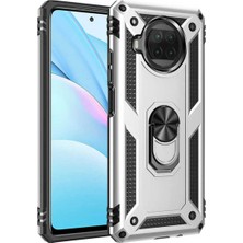 Anka Cep Cep Telefonu Aksesuarları Xiaomi Mi 10T Lite 5g Kılıf Vega Yüzüklü Standlı Tank Zırh Kapak + Ekran Koruma