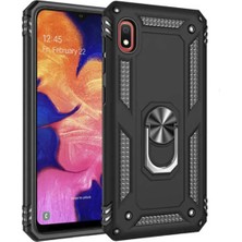 Anka Cep Cep Telefonu Aksesuarları Xiaomi Redmi 7A Kılıf Vega Yüzüklü Standlı Tank Zırh Kapak + Ekran Koruma