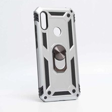 Anka Cep Cep Telefonu Aksesuarları Huawei Y6 2019 Kılıf Vega Zırh Tank Tam Koruma Kapak + Kablo Koruma + Ekran Koruma