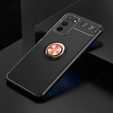 Anka Cep Cep Telefonu Aksesuarları Oppo A55 5g Kılıf Ravel Yüzüklü Standlı Silikon Kapak + Kablo Koruma + Ekran Koruma