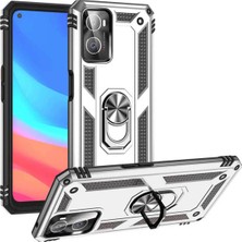 Anka Cep Cep Telefonu Aksesuarları Oppo A76 Kılıf Vega Zırh Tank Tam Koruma Kapak+ Ekran Koruma + Kablo Koruma