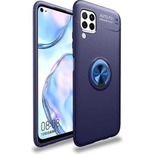Anka Cep Cep Telefonu Aksesuarları Huawei P40 Lite Kılıf Ravel Yüzüklü Silikon Kapak + Ekran Koruma + Kablo Koruma
