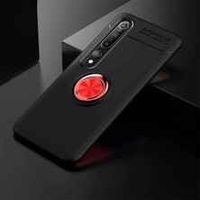 Anka Cep Cep Telefonu Aksesuarları Xiaomi Mi 10 Kılıf Ravel Yüzüklü Standlı Silikon Kapak + Kablo Koruma + Ekran Koruma