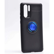Anka Cep Cep Telefonu Aksesuarları Huawei P30 Pro Kılıf Ravel Yüzüklü Silikon Kapak + Kablo Koruma + Ekran Koruma