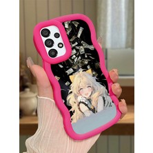 HONTINGA Samsung Galaxy A33 5g Uyumlu Kılıfı Düşüme Önleyici Basitlik Anti Düşme Darbeye Dayanıklı Basit Kırmızı Yumuşak Silikon Telefon Kılıfı Güzel Kız Desen K9-0088