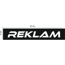 Şallı Reklam Soyisim Araç Arkası Sticker