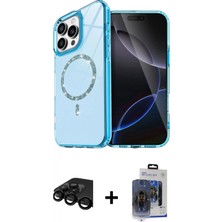 Marsilyan™- iPhone 15 Pro Max Kılıf Kıvılcım Form Prime - Siyah Vanessa Magic Cam + Siyah Raze Metal Kamera Lens