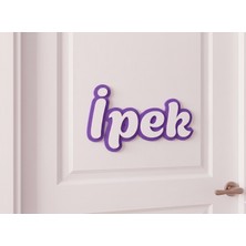 Zaya Design Lab Kişiye Özel Isimlik Kapı Süsü Pla Harf Yazı/ Bebek & Çocuk Odası Duvar Dekoru