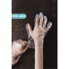 Luord-Store Tek Kullanımlık Şeffaf Eldiven 100 Adet 717561