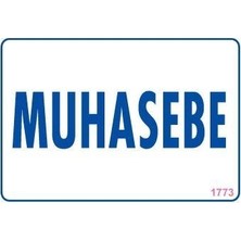 Luord-Store Muhasebe Uyarı Levhası 17,5X25 KOD:1773