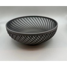 Mays 3D Studio 3D Baskı Modern Desenli Kase Dekoratif Çerezlik Meyvelik Organizer