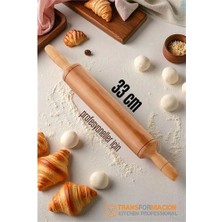 Luord-Store Ahşap Merdane Hamur Açma Merdanesi - 33 cm Küçük Mutfak Merdanesi 721901