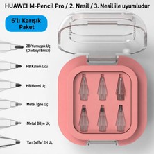 Fogy Huawei M-Pencil Pro/2. ve 3.nesil Ile Uyumlu Dayanıklı 6 Yedek Uçları ve Saklama Kutusu