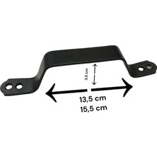 Luord-Store Demir Doğrama Kulp Siyah Kaplama