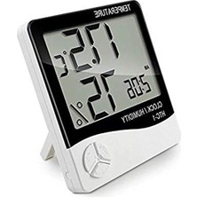 Cekar Store Buffer J52YT1927 Masaüstü Dijital Termometre Nem Ölçer Saat