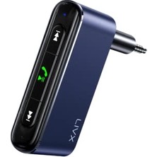 Cekar Store Livx Quick Bluetooth Receiver 3.5mm Jack Aux Wireless Audio Araç Kiti Mikrofonlu Stereo Ses Aktarım Navigasyon Yayını Lıvx-Wac