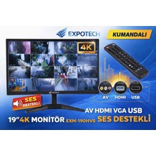 Expotech 19” 4K Monitör EXM-190HVS