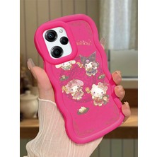 HONTINGA Poco X5 Pro 5g Uyumlu Kılıfı Düşüme Önleyici Basitlik Anti Düşme Darbeye Dayanıklı Basit Kırmızı Yumuşak Silikon Telefon Kılıfı Kitty Desen K9-0089