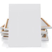 Cekar Store %100 Pamuk Öğrenci Işi Kampanyalı Yandan Zımbalı Tuval 35X50 cm Resim Tuvali - 1 Adet - Boş Tuval
