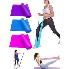 Cekar Store Pilates Direnç Lastiği – 90X7,5 cm Farklı Dirençlerde Pilates Bandı Seti 1 Adet