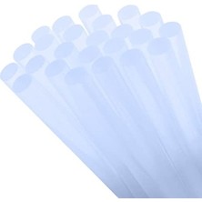 Cekar Store Sıcak Silikon Çubuğu 1 kg 11MM-30CM Mum Silikon Kalın Uç Şeffaf