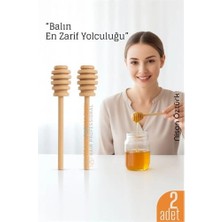 Luord-Store 2’li Ahşap Bal Kaşığı Seti – 16 cm Doğal Ahşap, Sunum Servis Için Ideal 720898