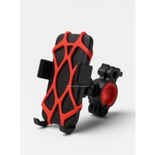 Cekar Store Busstier Lastik Destekli, Standlı Bisiklet Telefon Tutucu, 360° Döner Ayarlı, Titreşim Engelleyici, Silikon Emniyet Kemerli, Gidon Üzerine Montajlı, Universal Uyumluluklu, Abs Malzeme, Güvenli Sürüş I