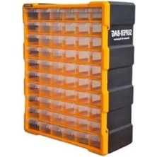 Cekar Store Süper Bag 60'lı Mono Blok Çekmece Seti Mega Büyük Boy Hobby Organizer Seti Vida Dübel Kutusu Takı Kutusu ASR6000