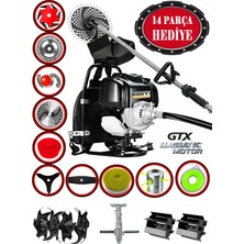 EISENN German 14 In 1 Walther Turbo Seri Arazi Seti Hediyeli Sırt Tırpan Ot Çim Çalı Biçme
